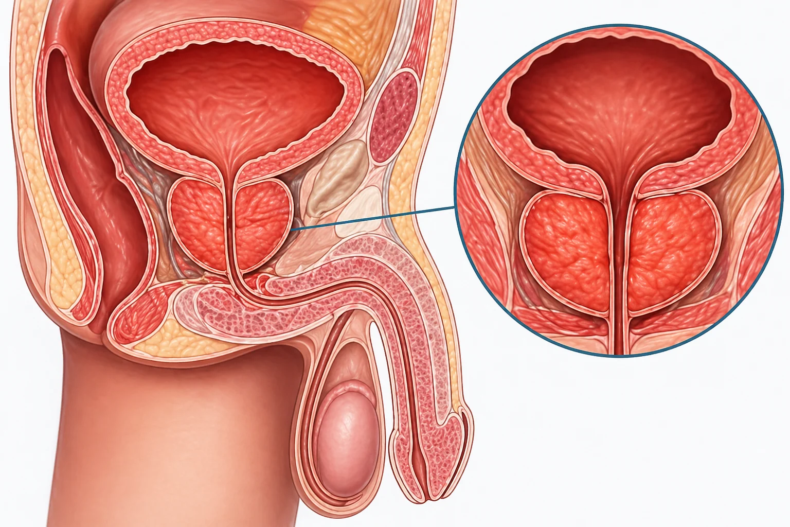 Схема запалення передміхурової залози