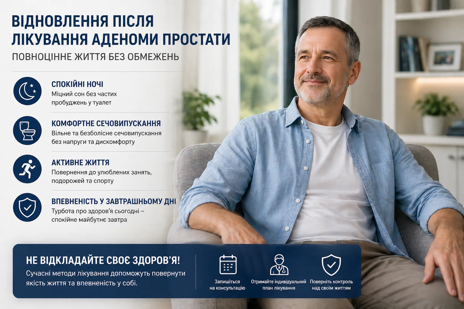 Відновлення після лікування аденоми простати та покращення якості життя